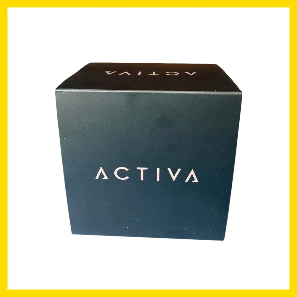 Activa ACW9349-010 Gold Tone White Silicone Strap Watch New in Box